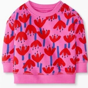 Hanna Anderson 0-3 months Sunset Tulip Organic Print Sweatsuit in French Terry